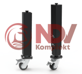 Квадратная опора на колесах для сварочных 3D столов NDV D28