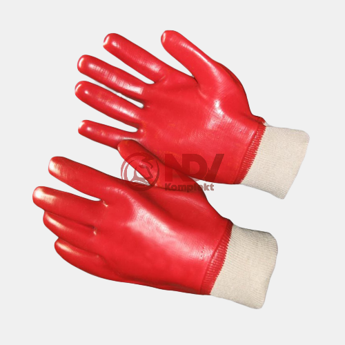 Перчатки маслобензостойкие «Гранат», красные, манжета
