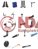 Индустриальный набор оснастки с тележкой для сварочных столов NDV D16