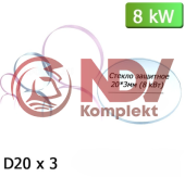 Стекло защитное D20мм*3мм (8 кВт) купить с выгодой Стекло защитное D20мм*3мм (8 кВт) заказать сейчас